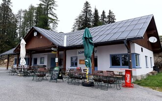 Alpine buffet, Tauplitzalm, seating options